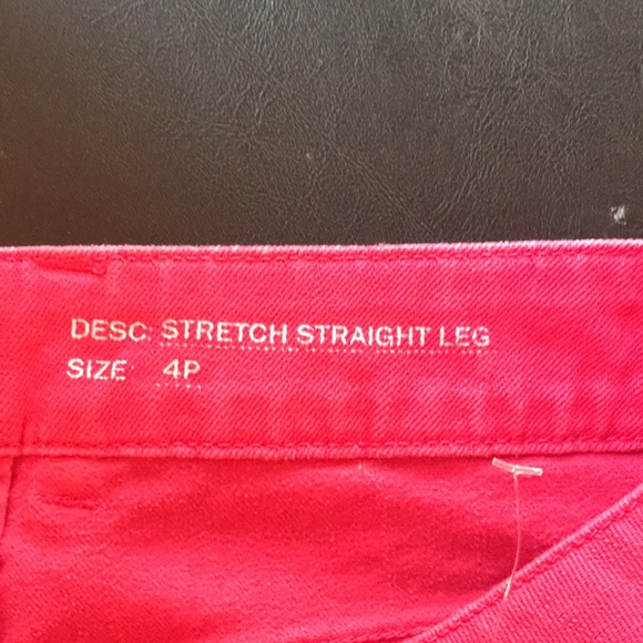 Liz Claiborne ladies size 4P pink jeans - Picture 5 of 5